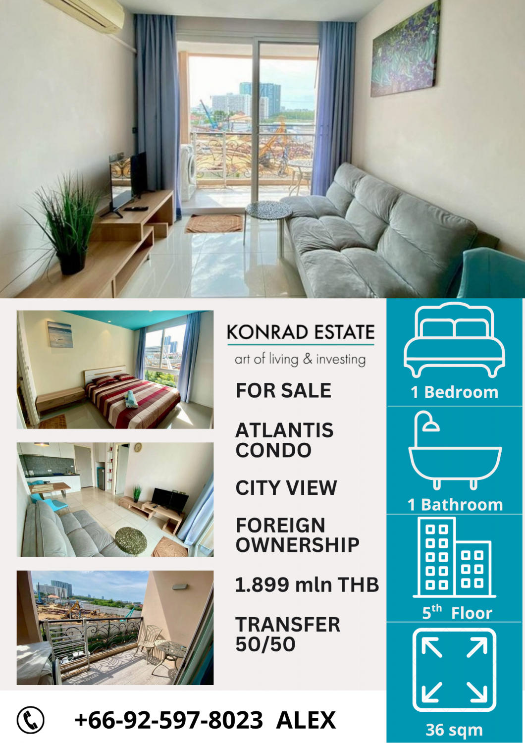 1 bedroom Condominium in Atlantis Condo Resort No. 11019